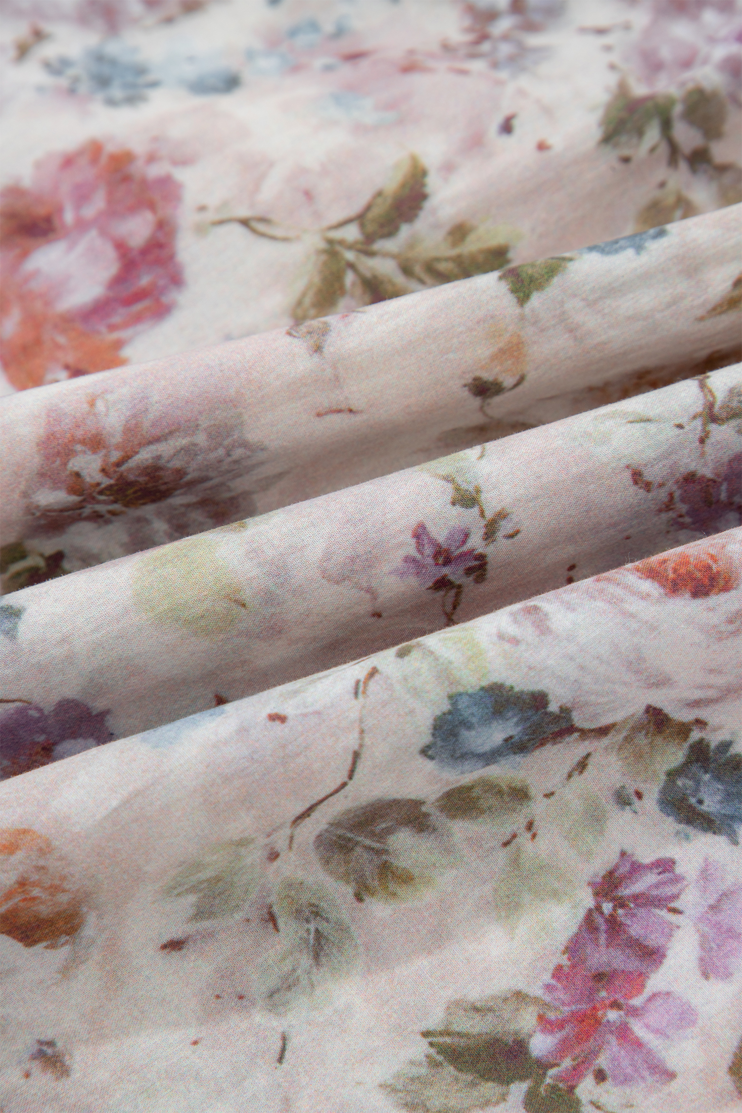 Plus Size Black  Floral Print Contrast Trim Striped Detail Babydoll Blouse