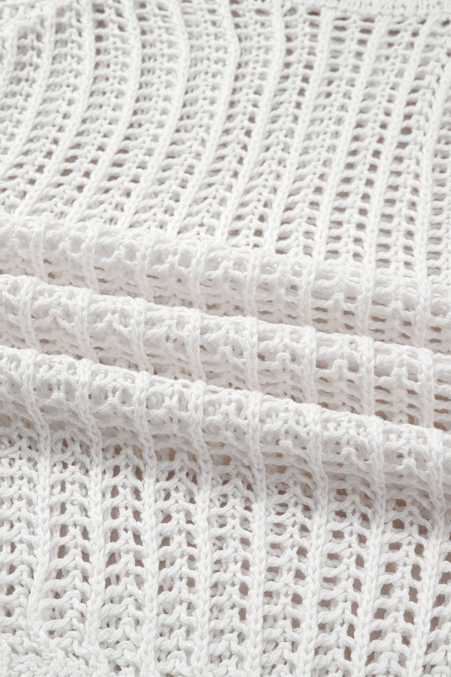 Plus Size White  Open Knit Bow Tie Short Sleeve Sweater