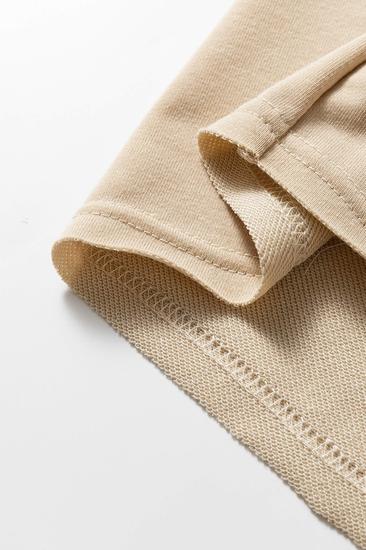 Plus Size Parchment Striped Raglan Sleeve Notched Neck Raw Edge  Jumper