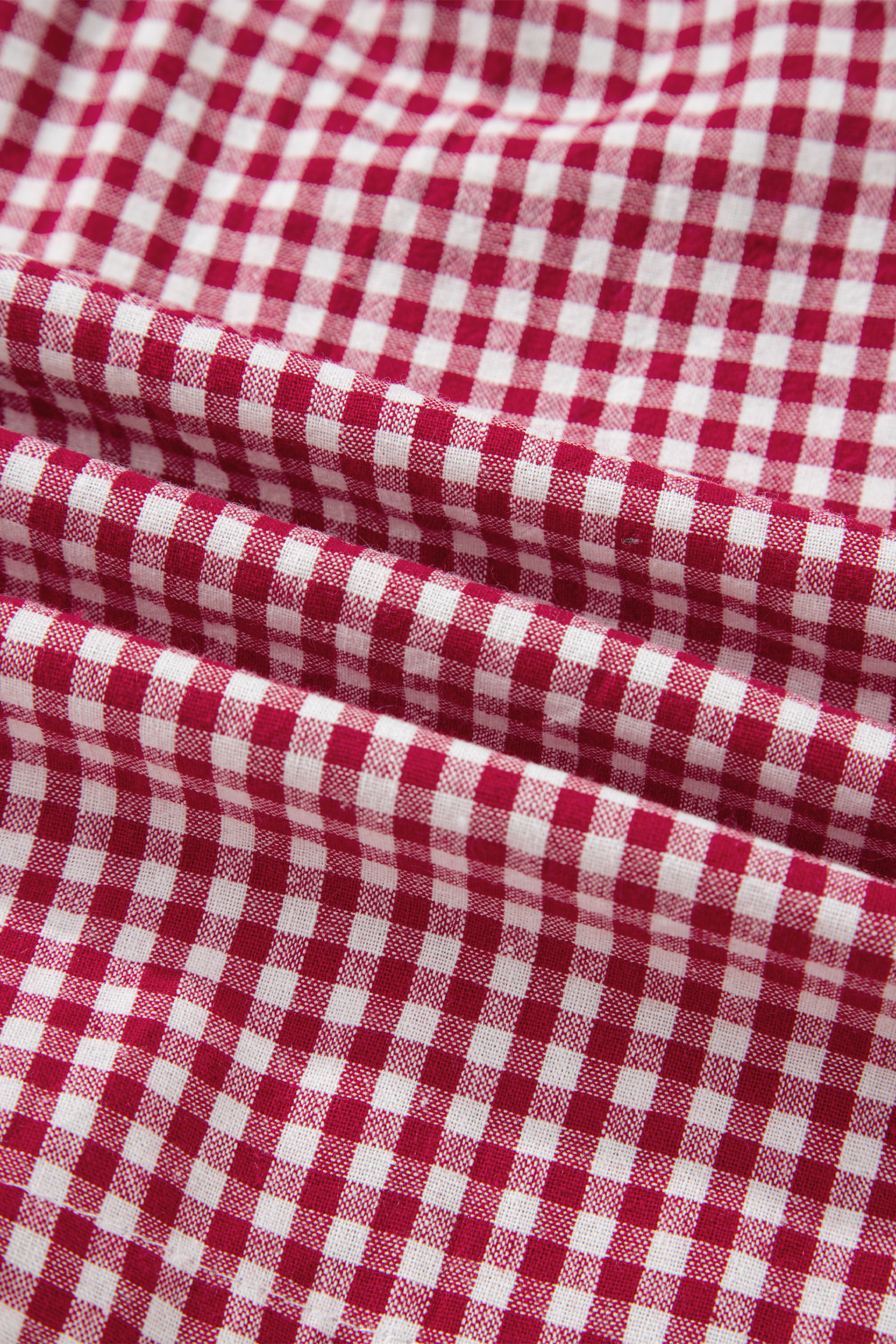 Plus Size Red Contrast Trim Plaid Print  Shorts