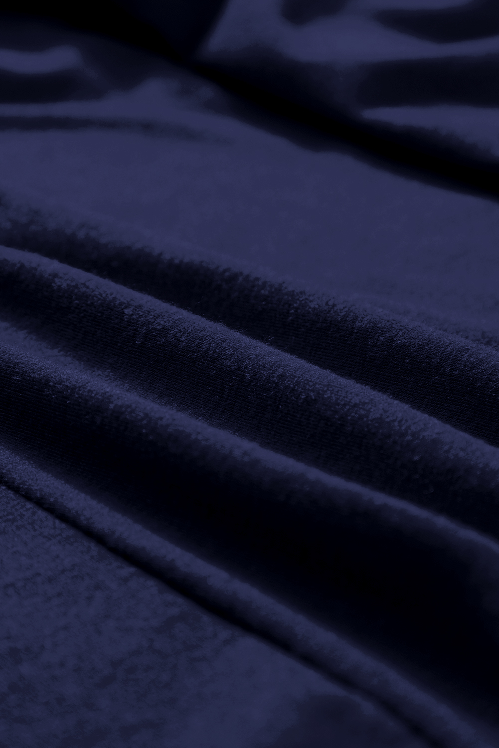 Plus Size Navy Blue  Solid Color Lace Short Sleeve Pleated Swing Dress