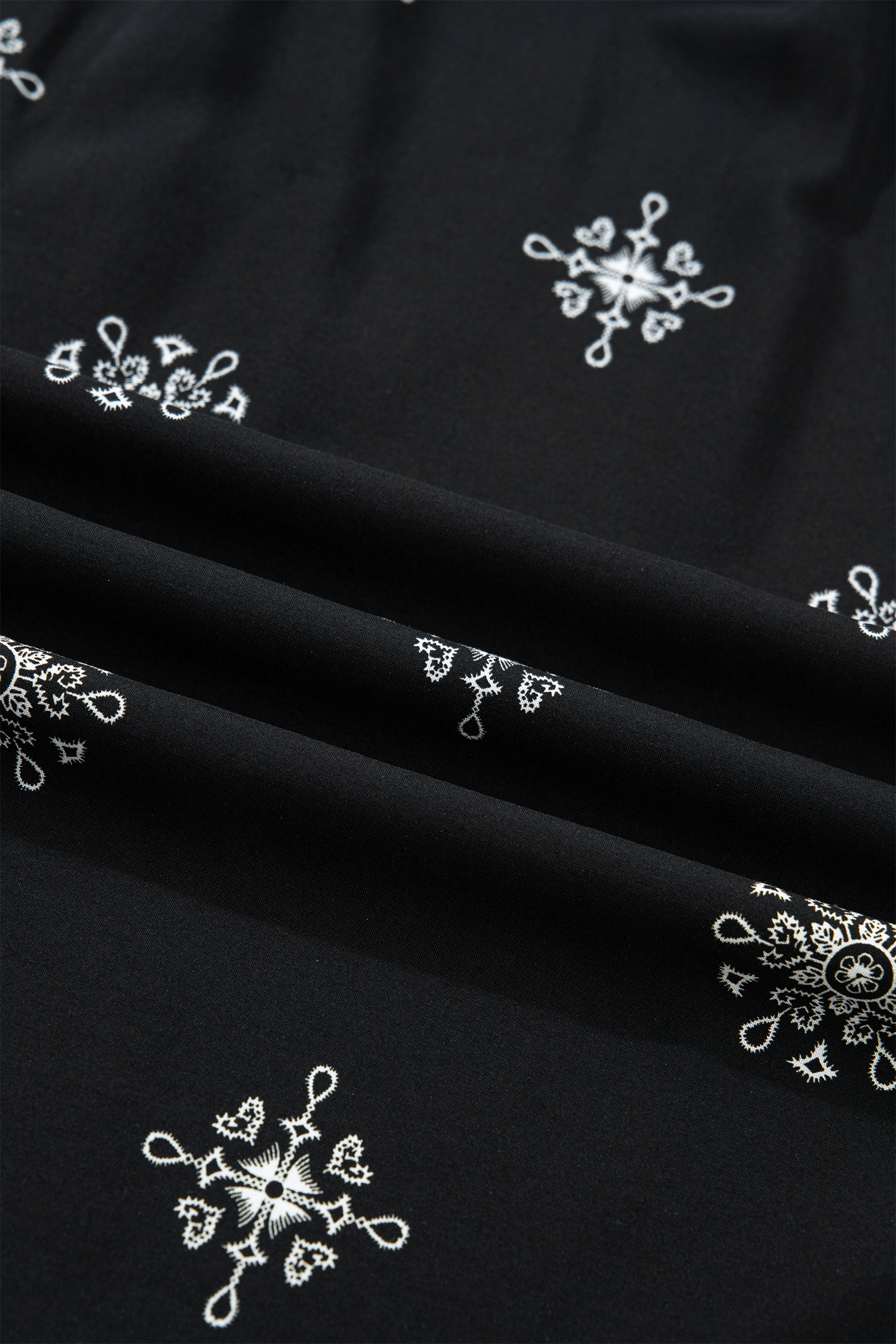 Black Boho Chic Notched V Neck Plus Floral Short Sleeve Top