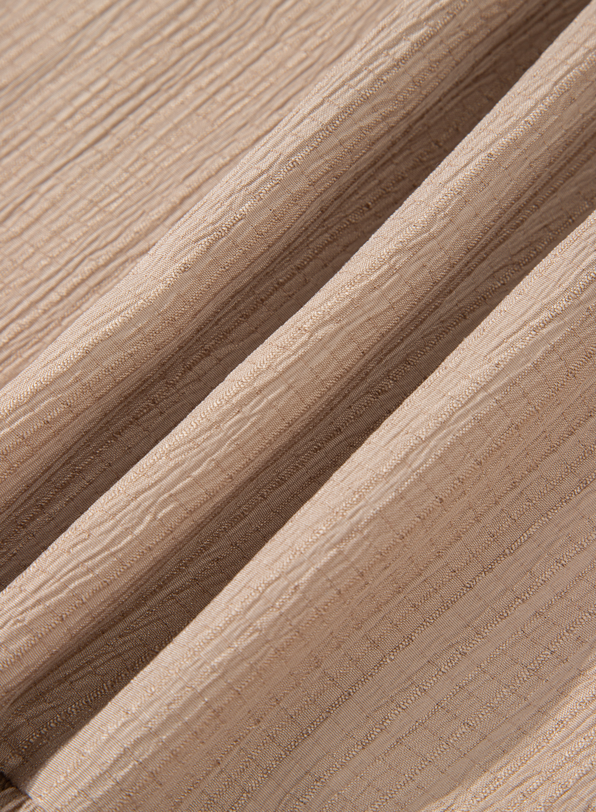 Plus Size Dark Khaki  Textured Ruffled Short Sleeve Dress