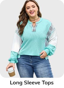 Wholesale Plus Size Long Sleeve Tops