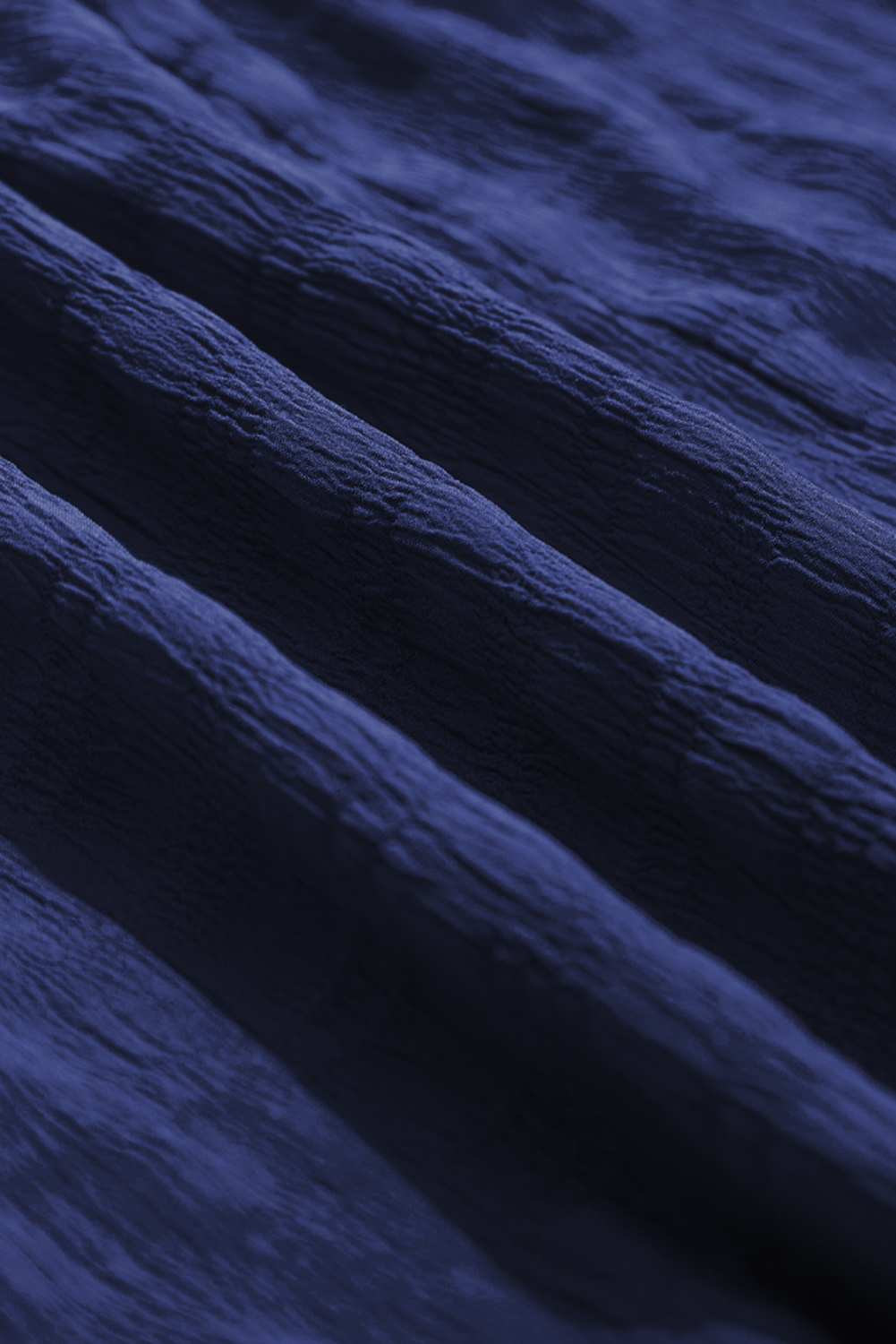 Plus Size Blue  Short Sleeve Lace-up High Waist Midi Dress