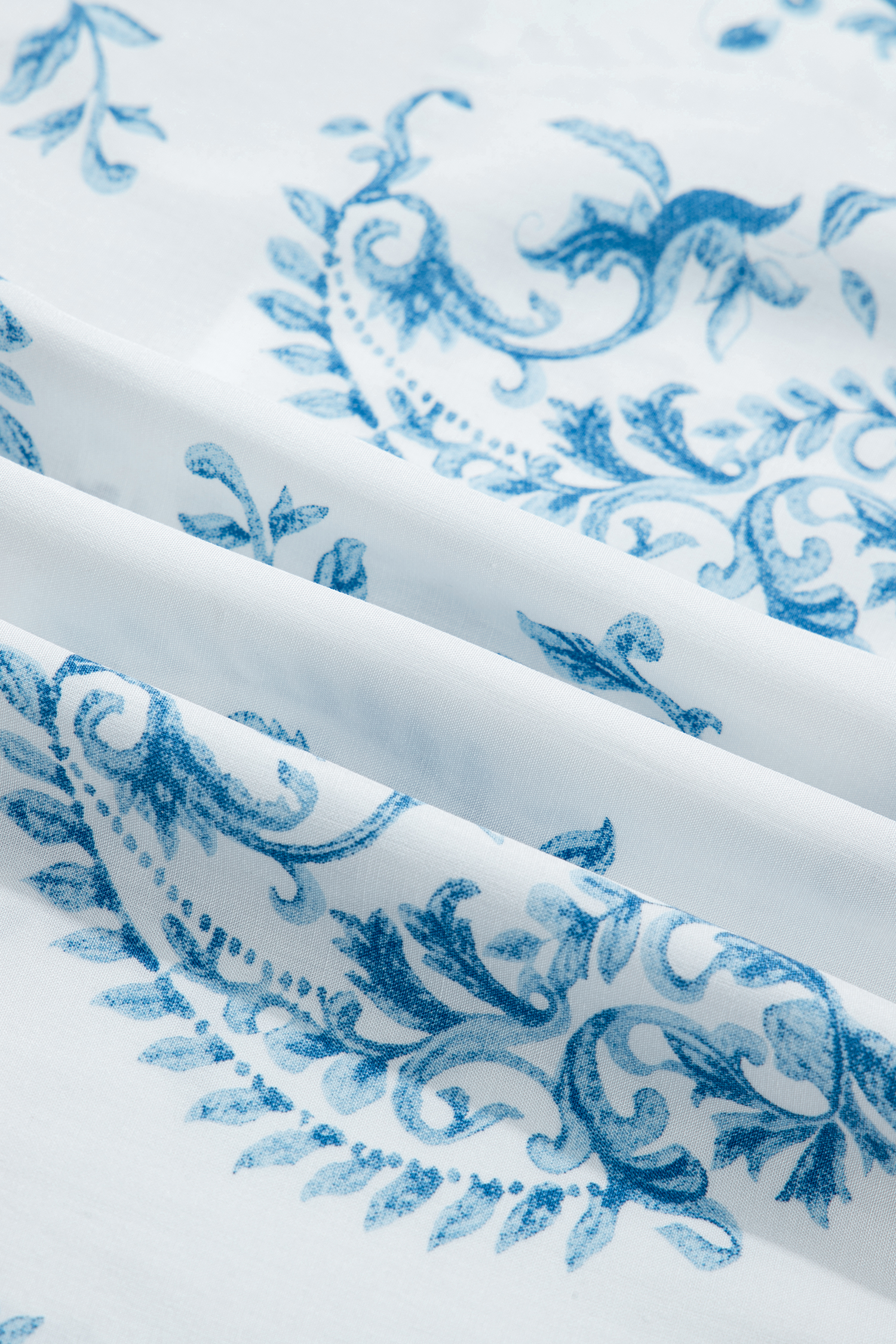 Plus Size Sky Blue  Geometric Floral Print Button Split Neck Short Sleeve Maxi Dress