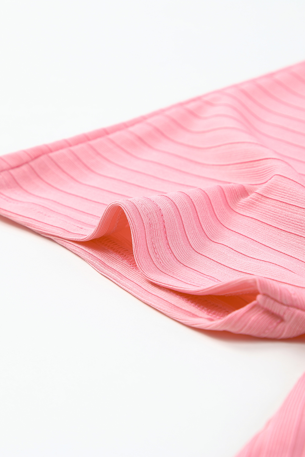 Plus Size Pink Pink Pink Shimmer Ribbed Texture  Cardigan