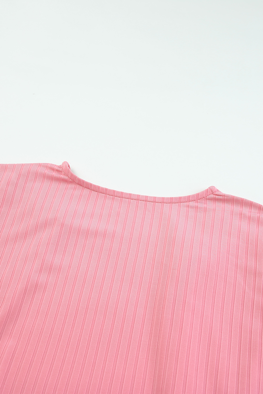 Plus Size Pink Pink Pink Shimmer Ribbed Texture  Cardigan