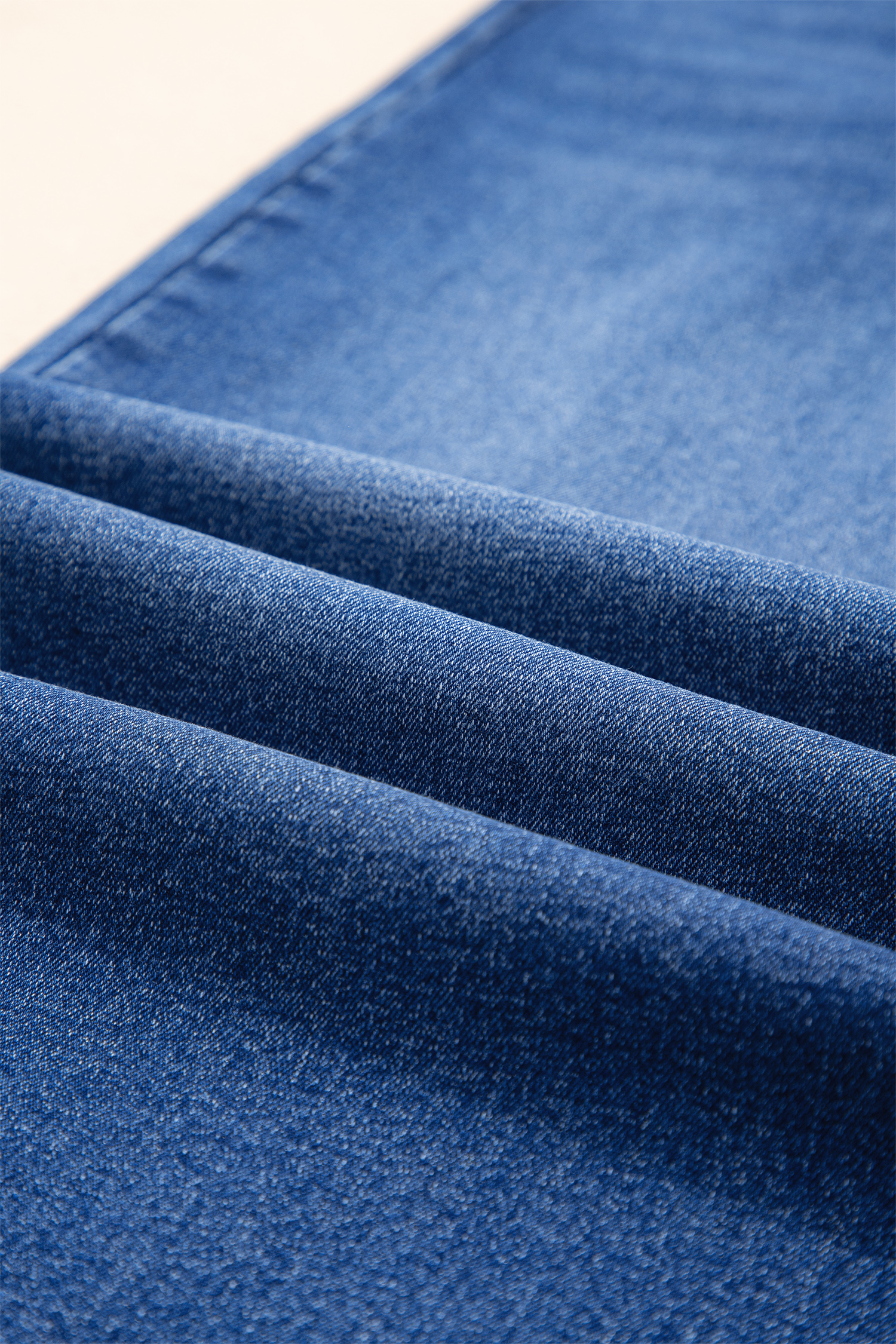 Plus Size Dark Blue Acid Wash Contrast Lace-up  Jeans