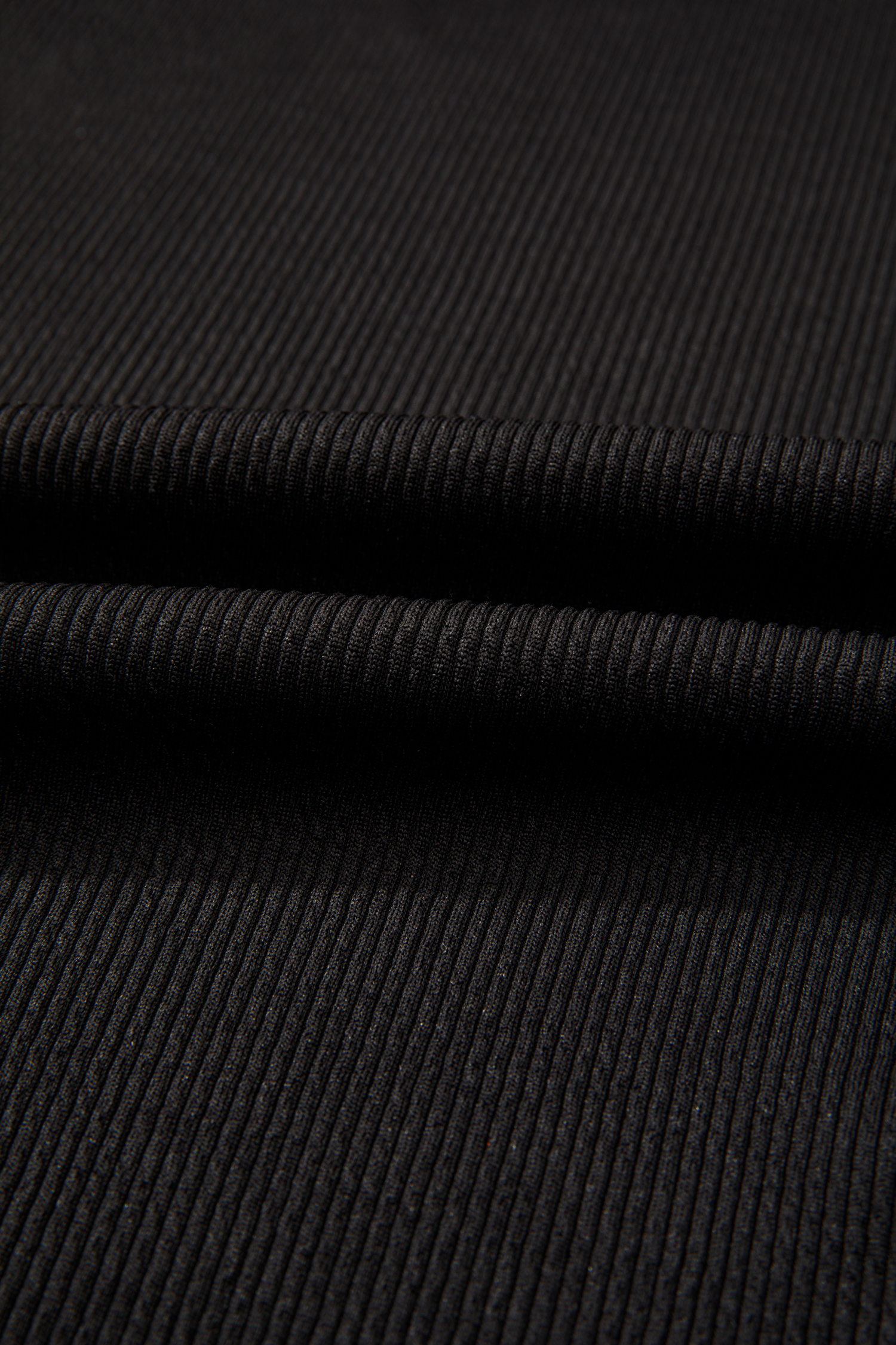 Plus Size Black Contrast Color Block Leopard Trim  Ribbed Dress