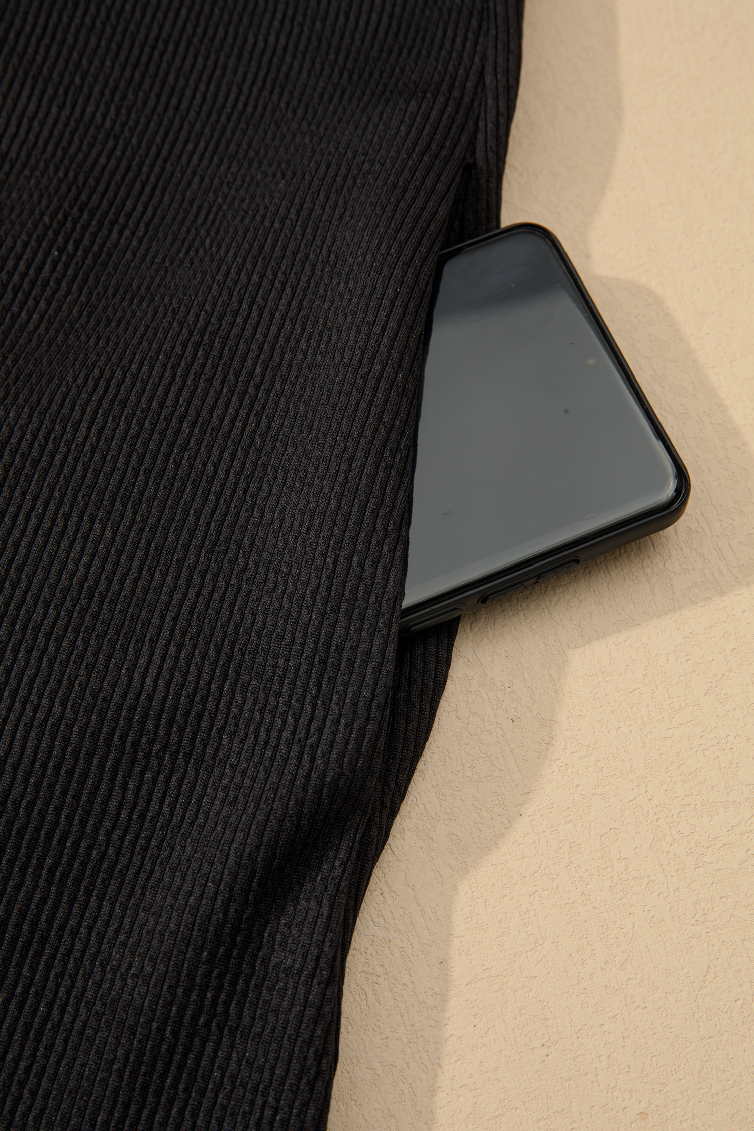 Plus Size Black Contrast Color Block Leopard Trim  Ribbed Dress