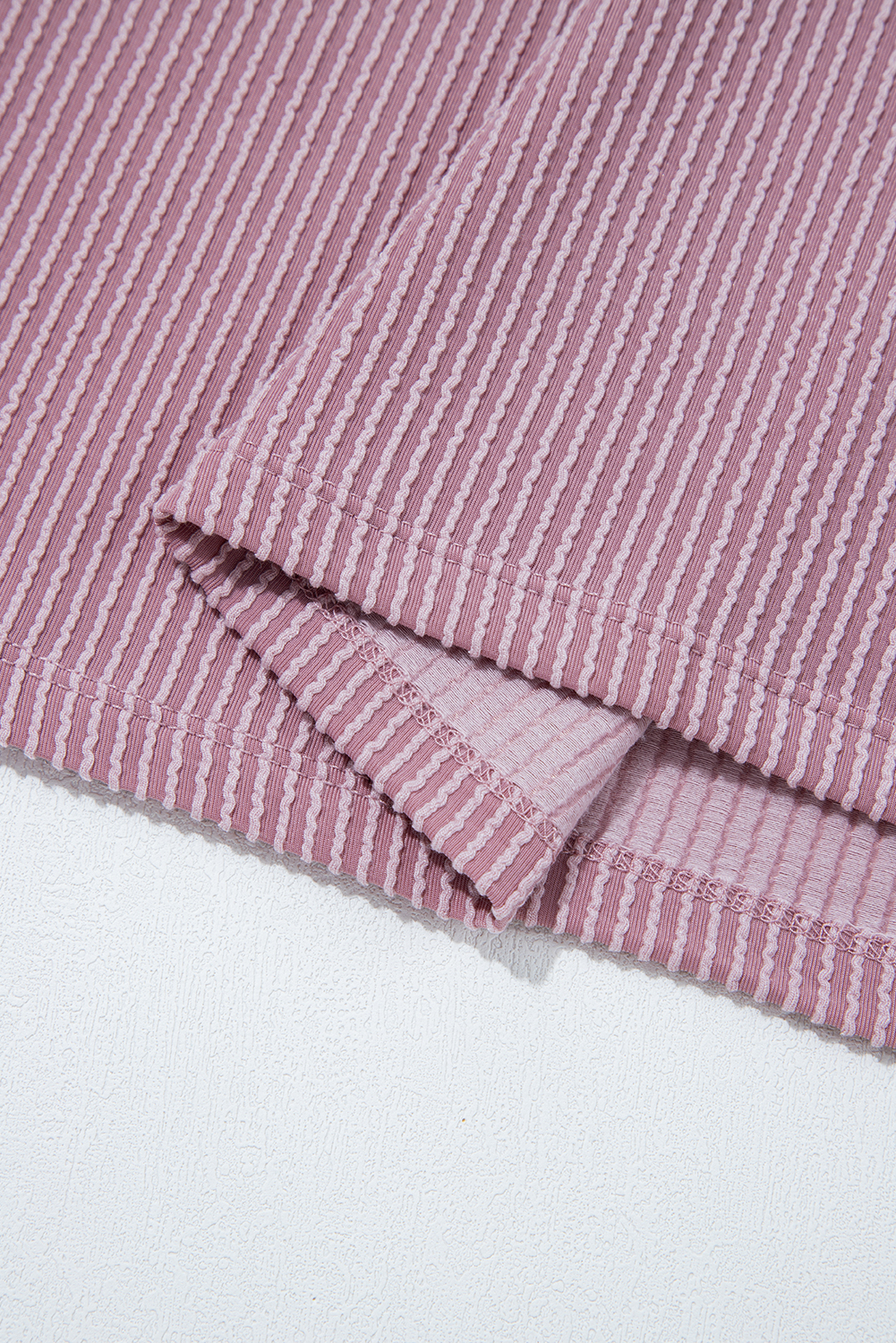 Valerian Textured V-Neck Dropped Shoulder Plus T-Shirt