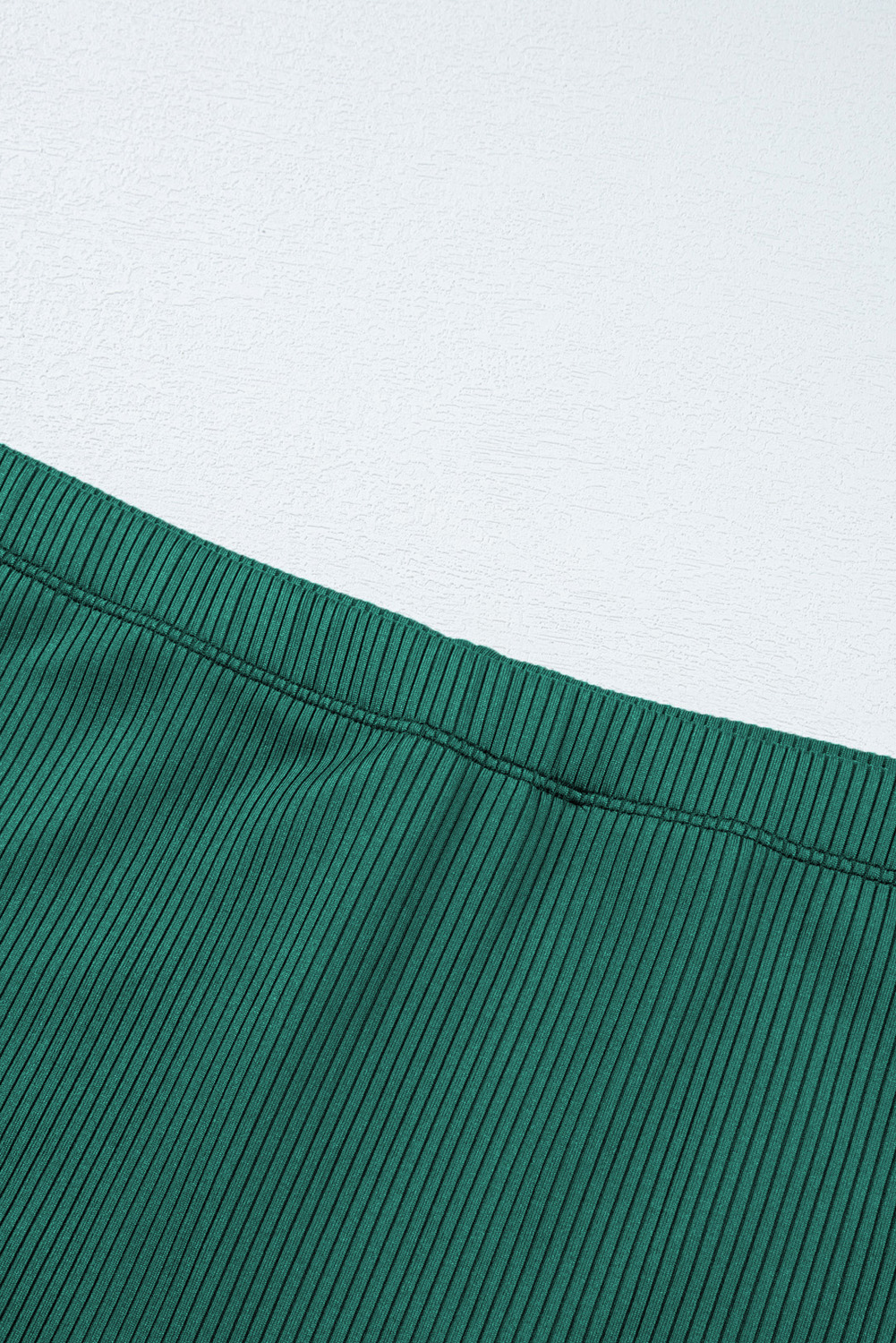 Plus Size Skobeloff  Ribbed Contrast Trim Adjustable Straps 2pcs Swimsuit