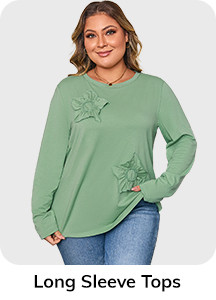 Wholesale Plus Size Long Sleeve Tops