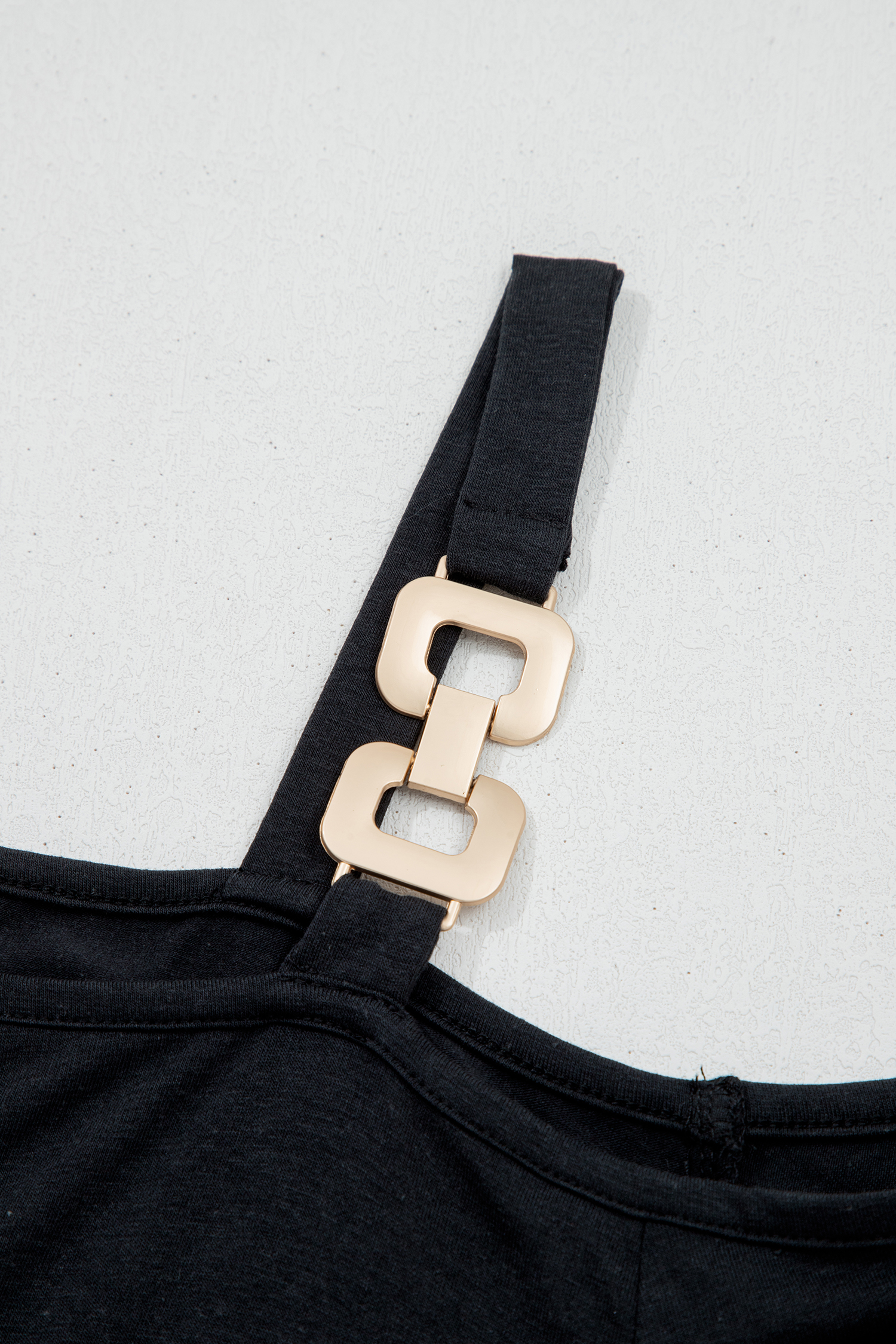 Plus Size Black Asymmetric Shoulder Detail Short Sleeve  Maxi Dress