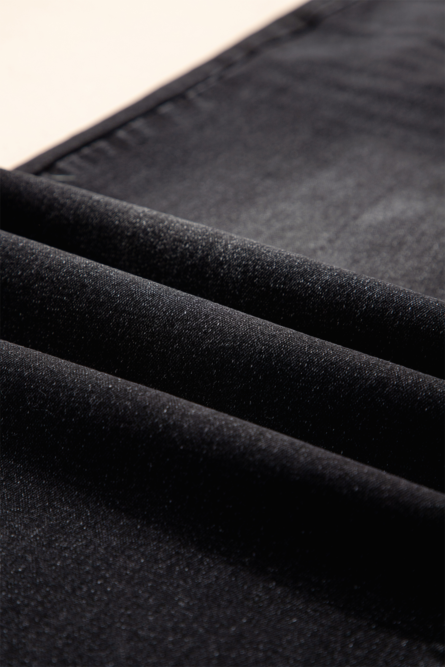 Plus Size Black Acid Wash Contrast Lace-up  Jeans