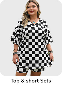 Plus Size Top & Short Sets Wholesale