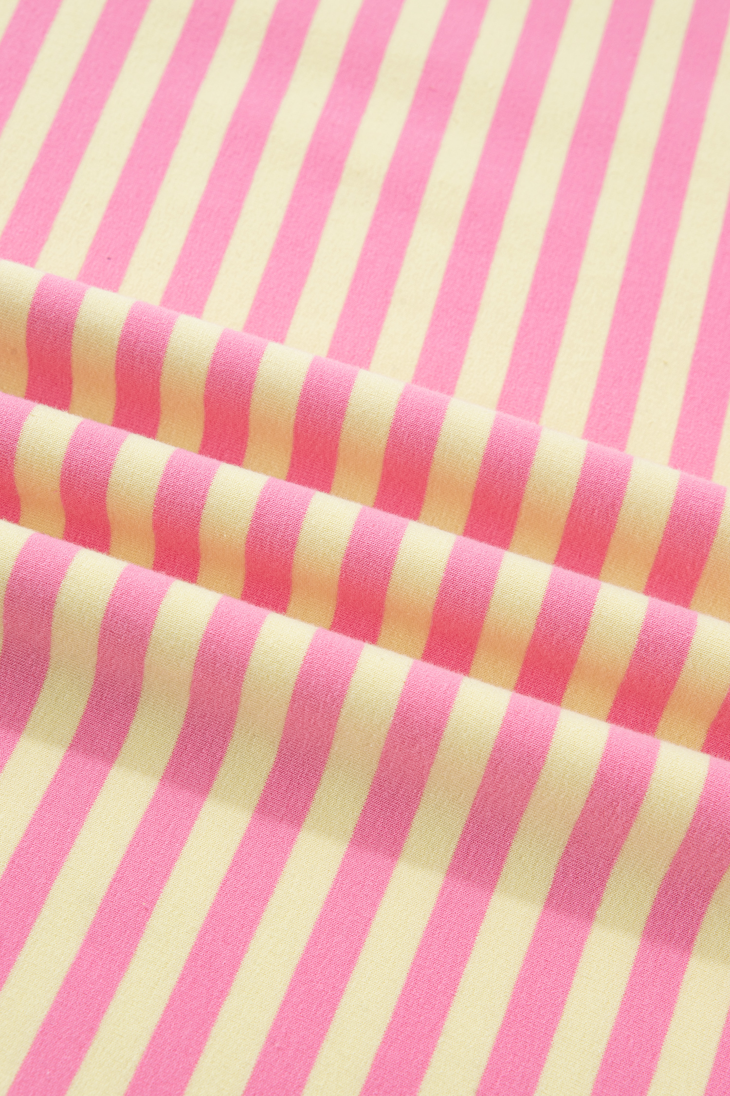 Plus Size Rose Stripe Boxy Tee Drawstring Elastic Waist  Short Set