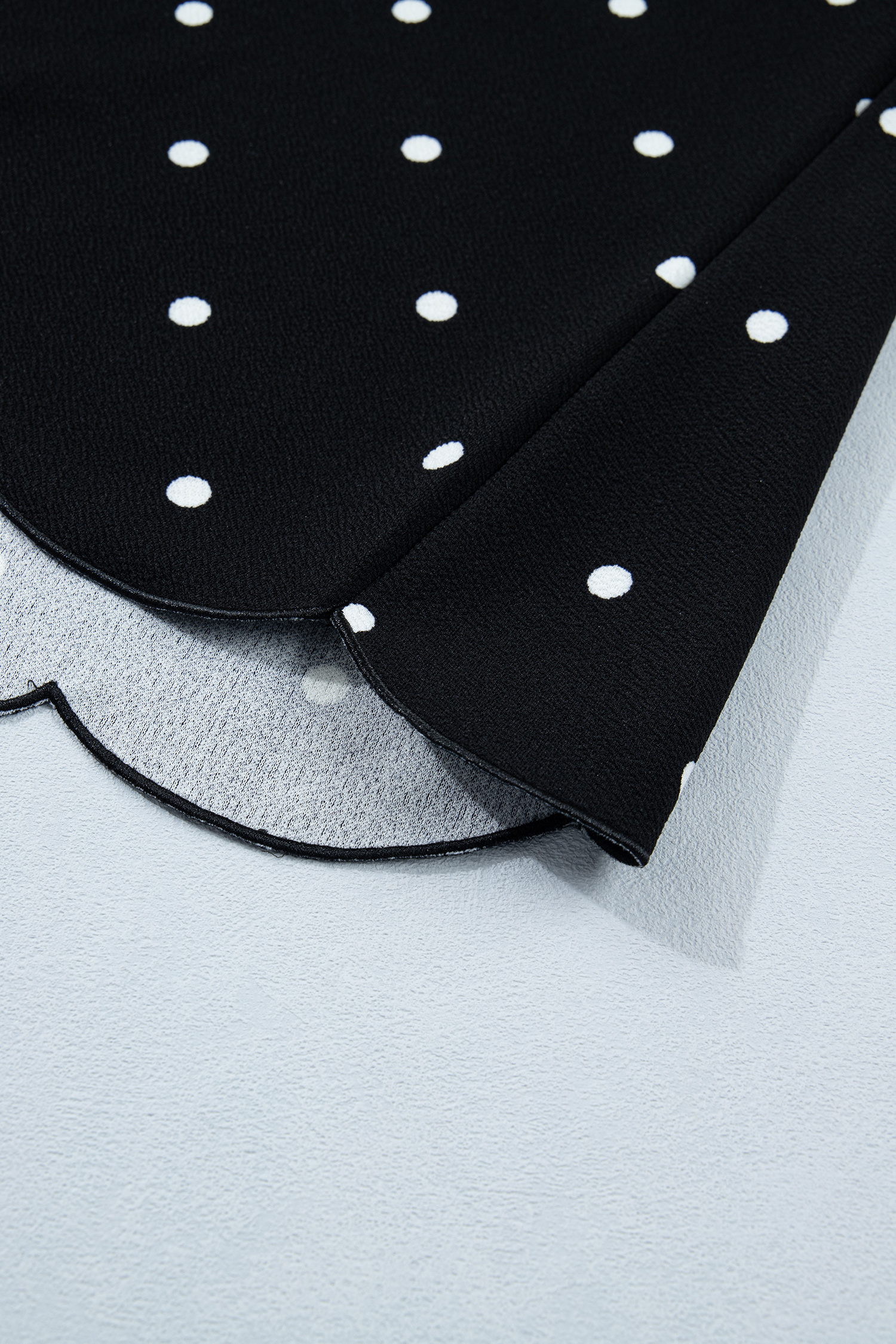 Plus Size Black  Dotted Casual T Shirt