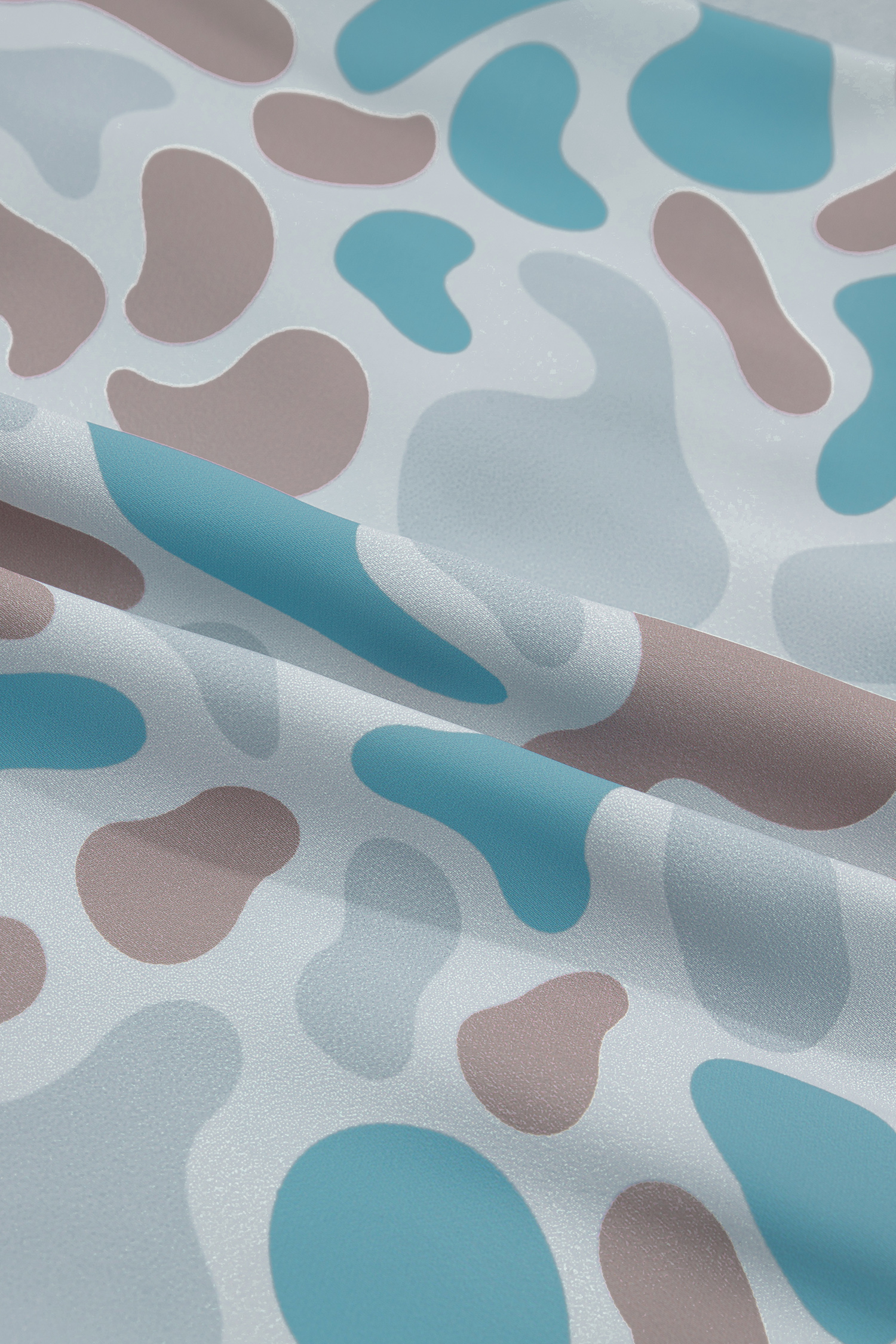 Plus Size Multicolour  Camouflage Elastic Waist Athleisure Shorts