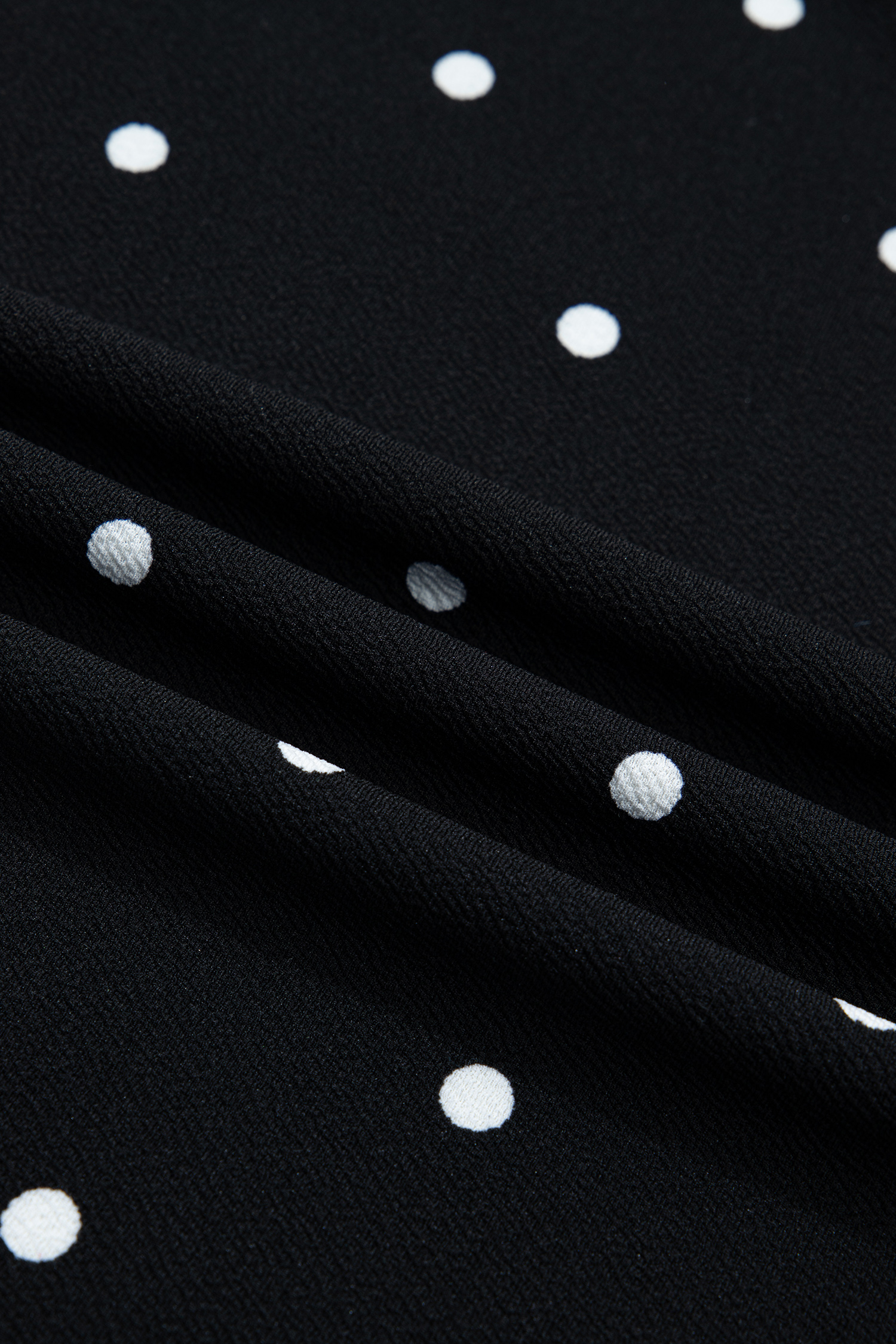 Plus Size Black  Dotted Casual T Shirt