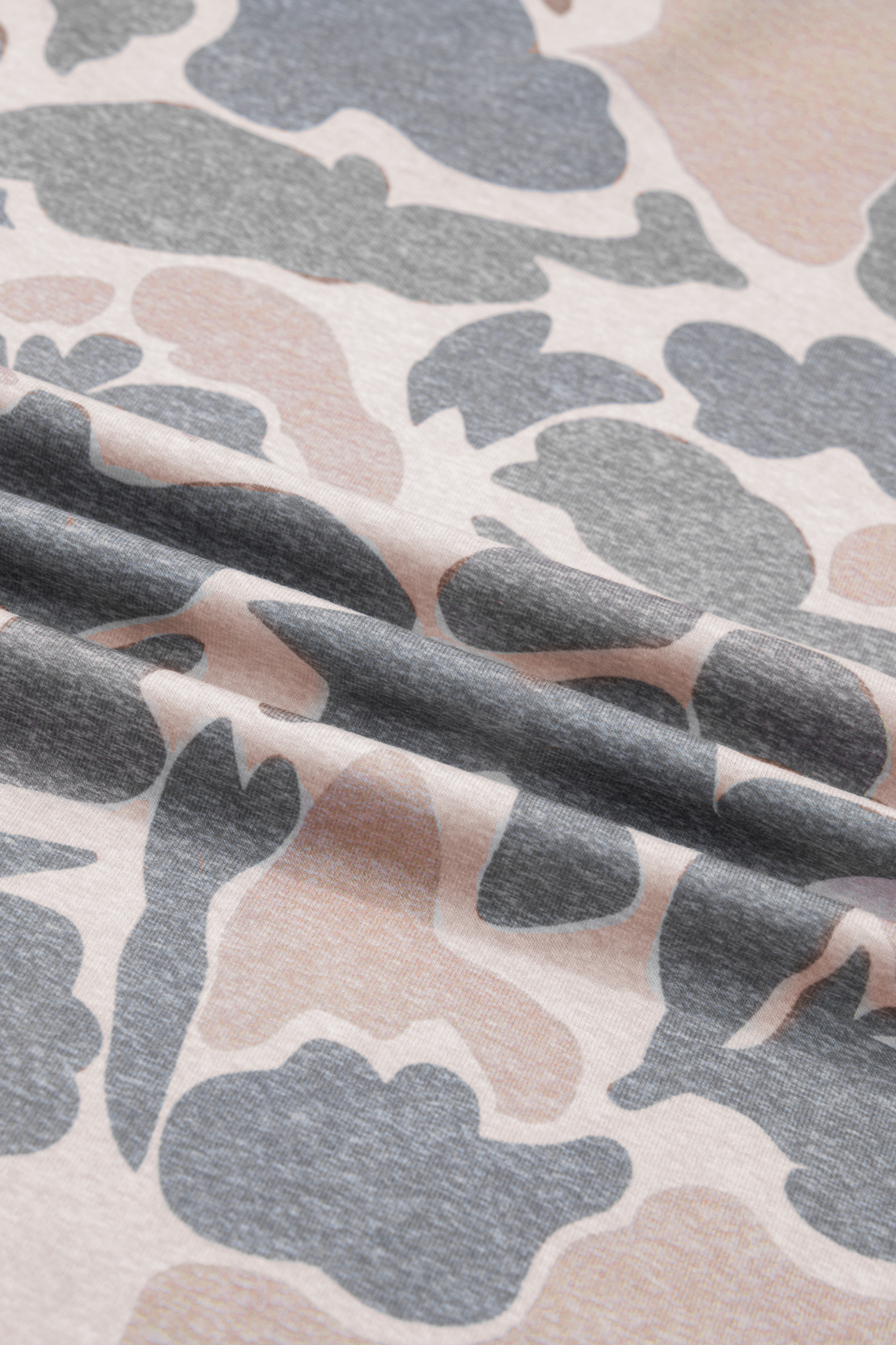 Plus Size Multicolour Retro Camouflage Print  T Shirt