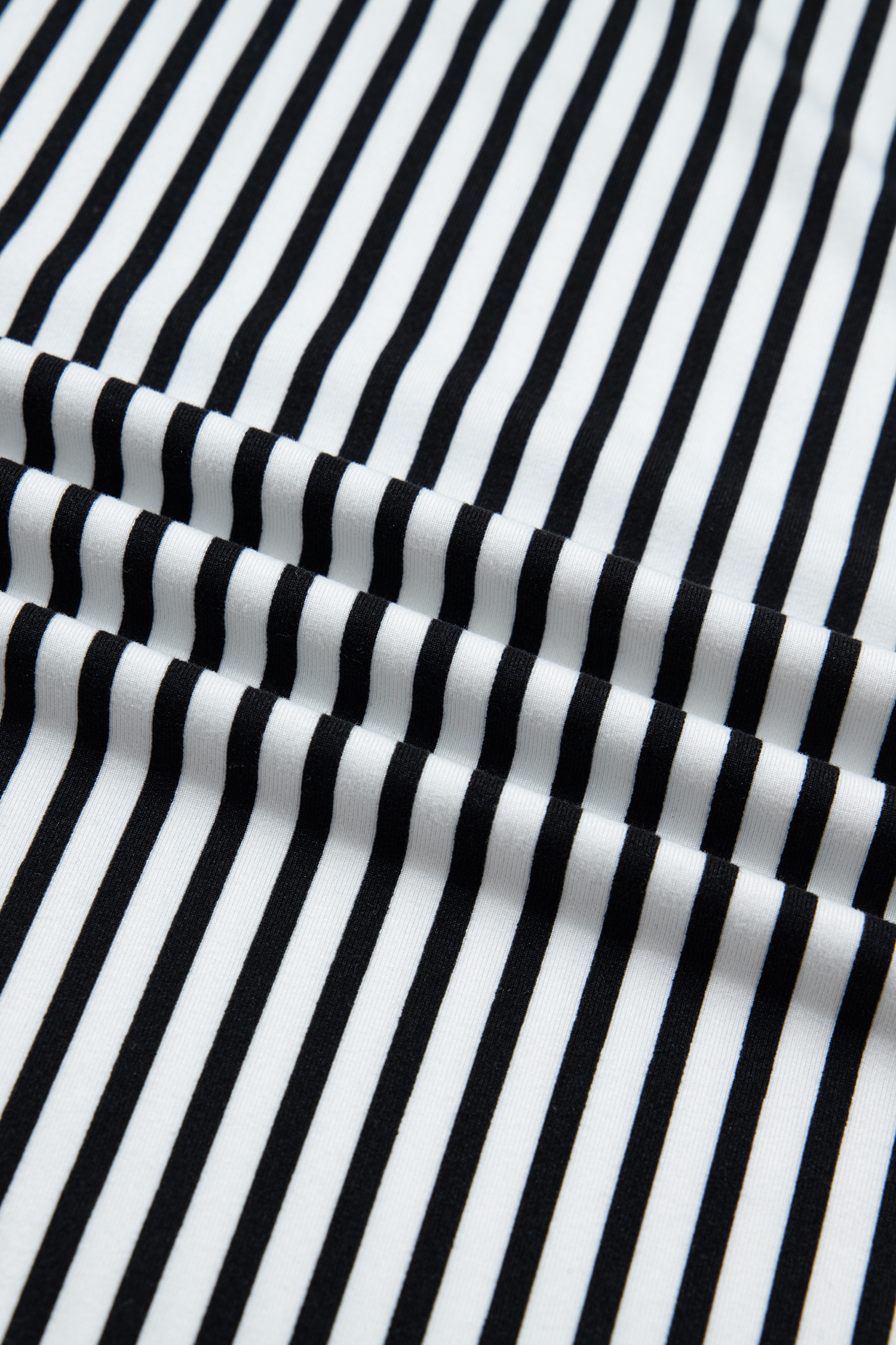 Plus Size Black Stripe  Loose Straight Casual Pants