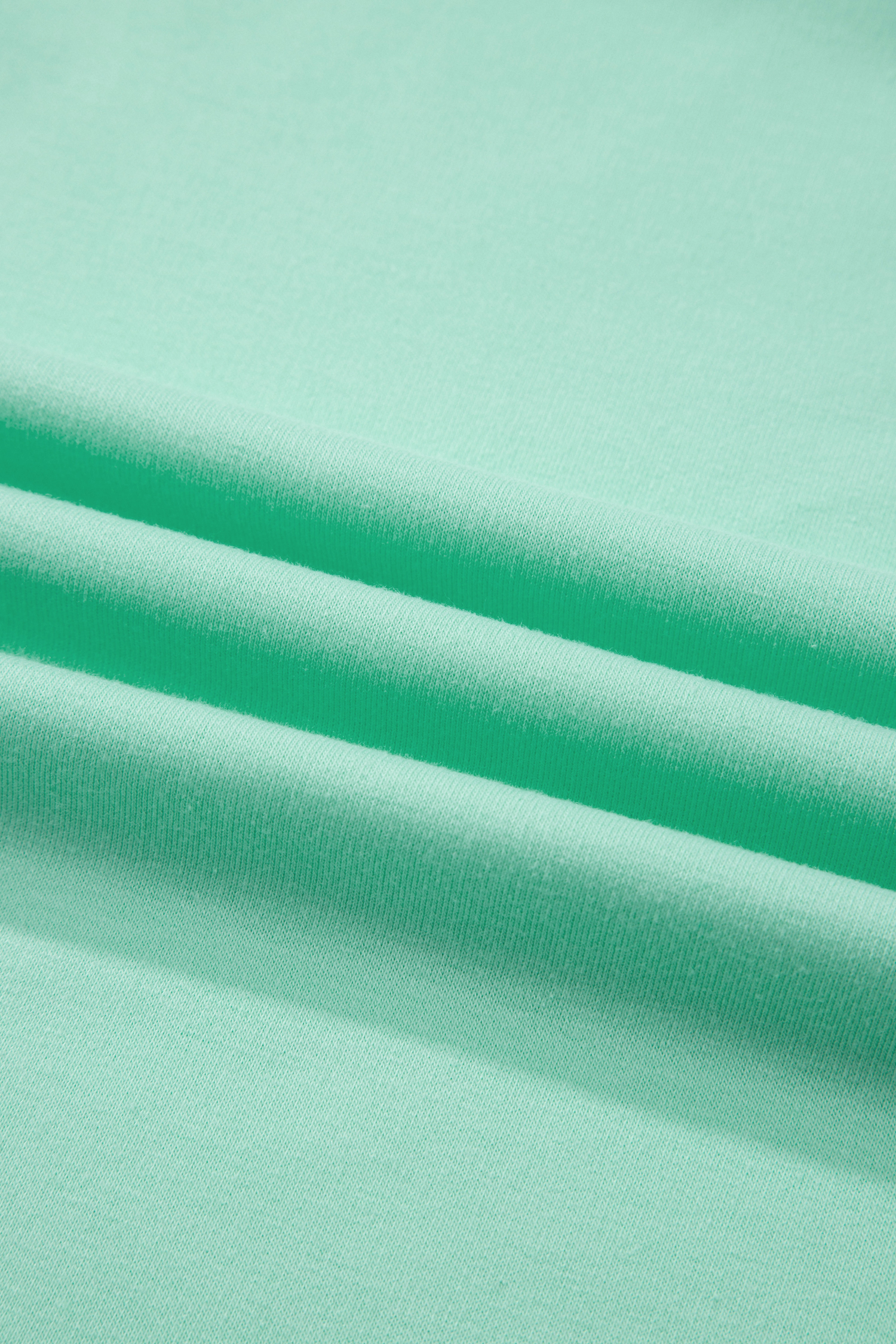 Plus Size Mint Green Solid V-Neck Tee and Drawstring  Pants Set