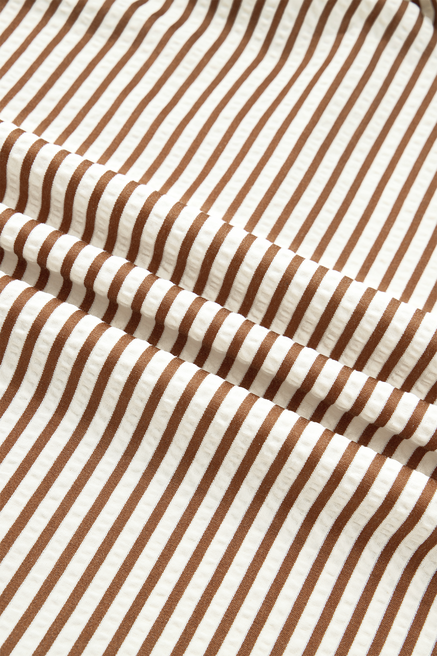 Plus Size Brown Stripe  Slit V Neck Tiered Flutter Sleeve Maxi Dress
