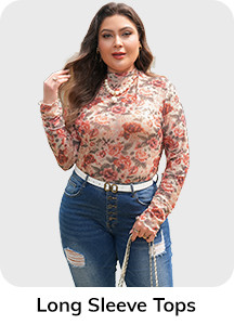 Wholesale Plus Size Long Sleeve Tops