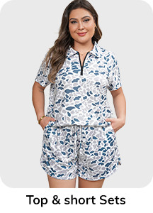 Plus Size Top & Short Sets Wholesale