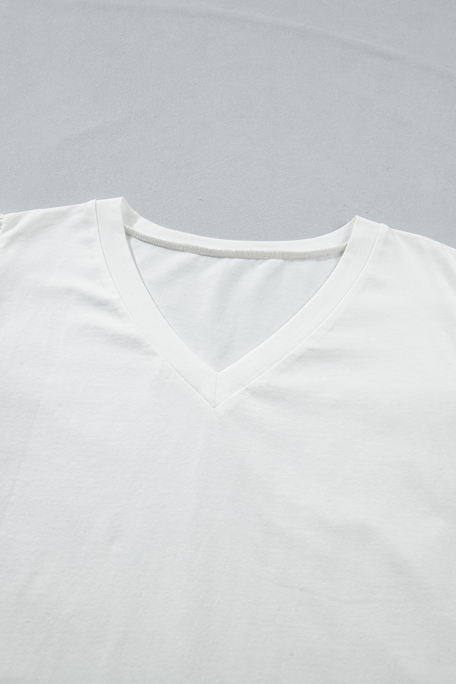 Plus Size White Eyelet Crochet Splicing Short Sleeve  Tee