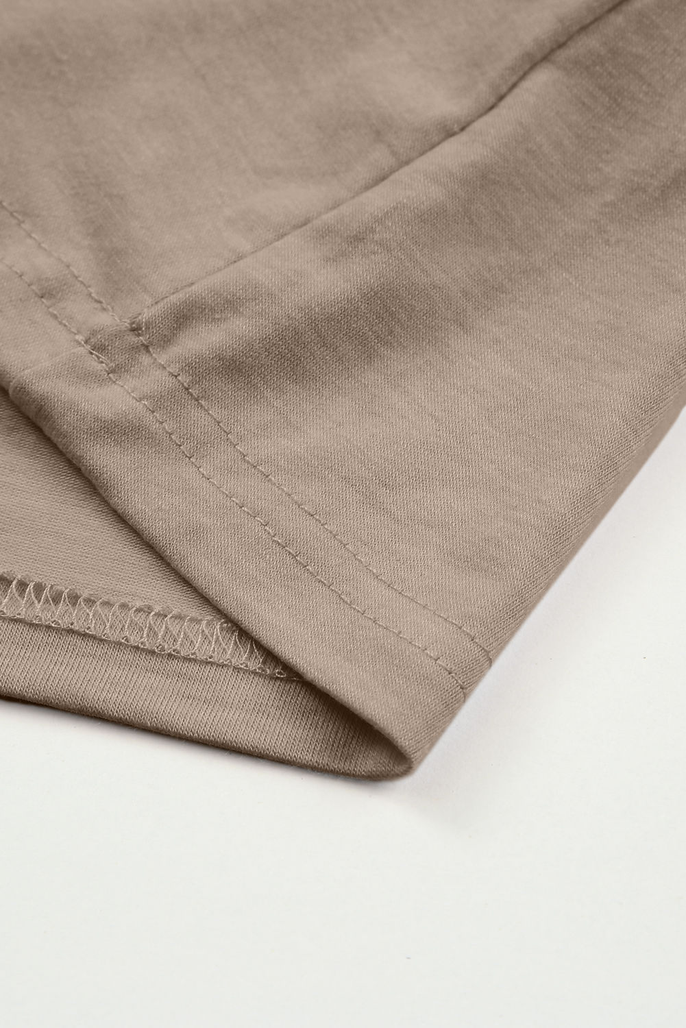 Plus Size Khaki Striped Raglan Sleeve  Tee