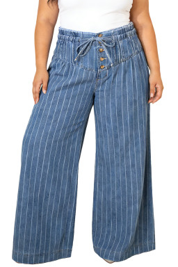 Sky Blue Stripe Jeans