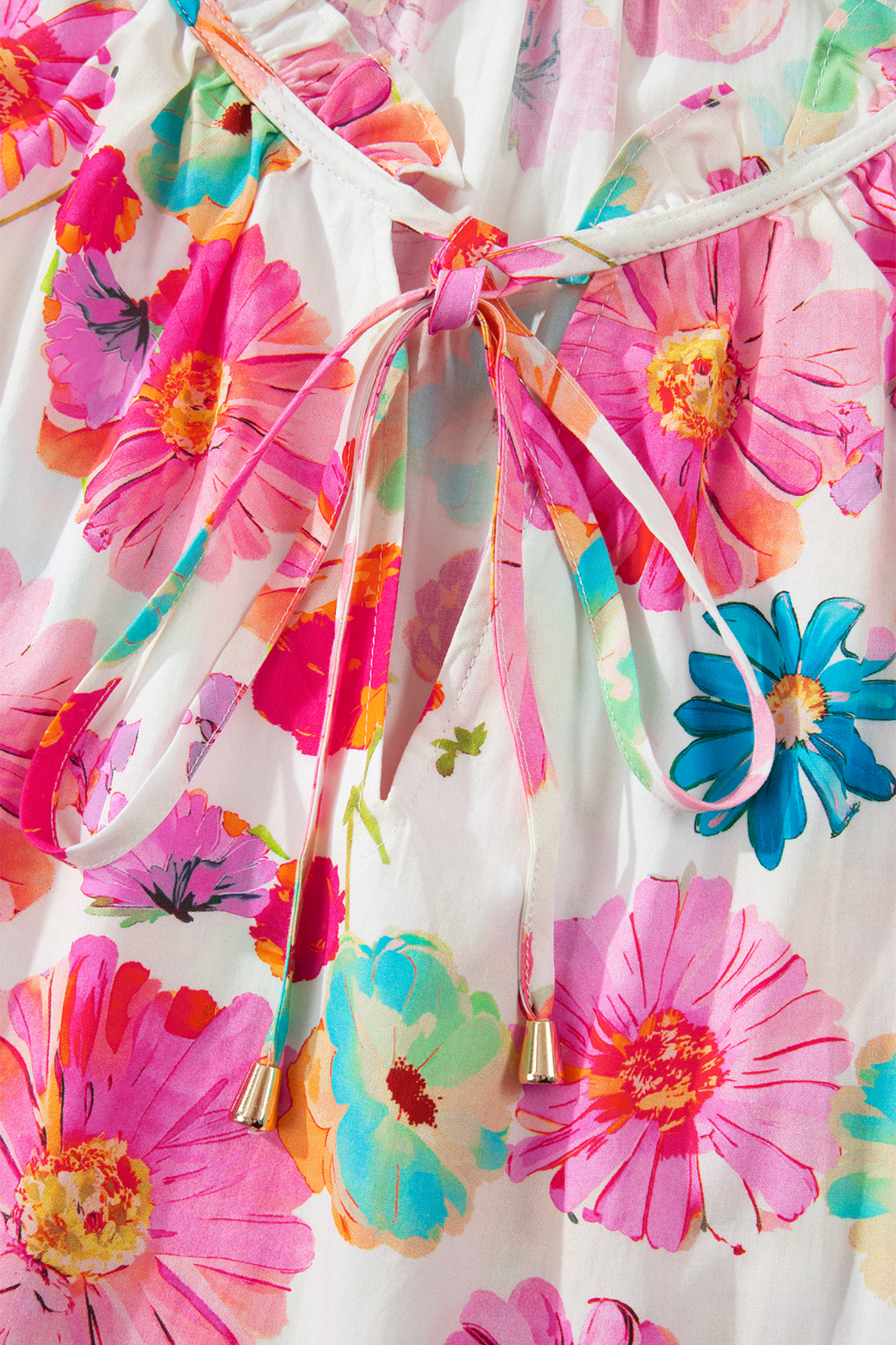 Plus Size Pink  Floral Print Ruched Short Sleeve Blouse