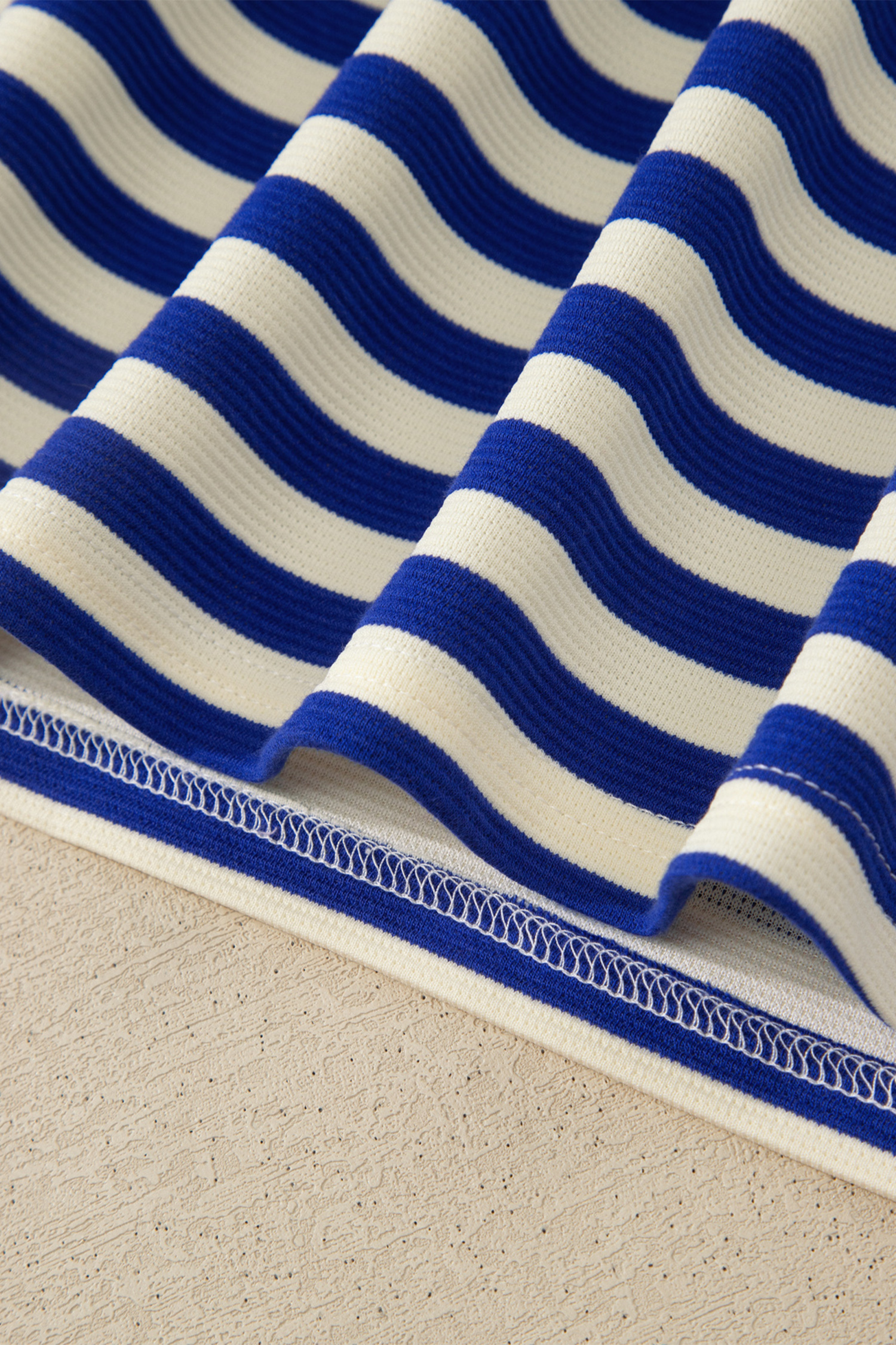 Dark Blue Striped Shift Dress Colorblock V Neck Short Sleeve Casual Summer