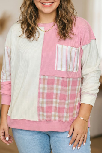 Pink Long Sleeve Tops