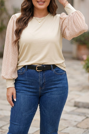 Parchment Long Sleeve Tops