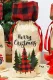 Merry Christmas Plaid Tree Wine Bottle Bag
