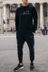 Conjunto de dos piezas de sudadera y pantalón de chándal con estampado gráfico