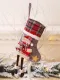 Calcetín de regalo de decoración de muñeco de nieve navideño