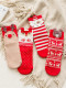 Calcetines de decoración de zorro navideño