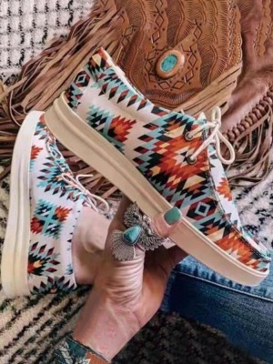 Zapatos con cordones Western Aztec