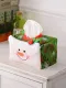 Caja de pañuelos navideños