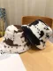 Cow Print Fuzzy Bucket Hat