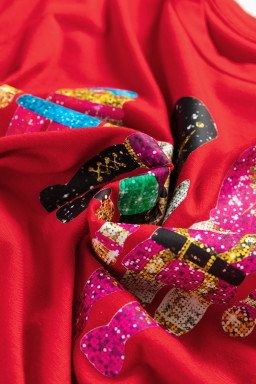 Red Nutcracker Printed Crewneck T Shirt