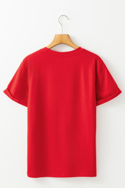 Red Nutcracker Printed Crewneck T Shirt