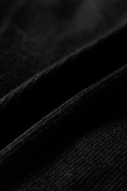 Black A-line Draped High Waist Phone Pocket Lined Skort