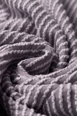 Wild Wind Solid Corded Knit Short Sleeve T Shirt and Wide Leg Pants Set