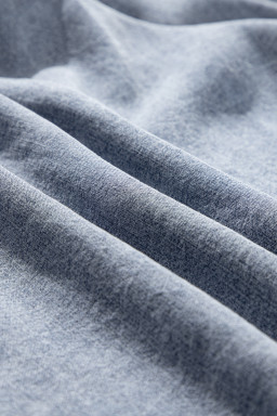 Ashleigh Blue Ruffled Shirred Neckline Sleeveless Denim Tank Top